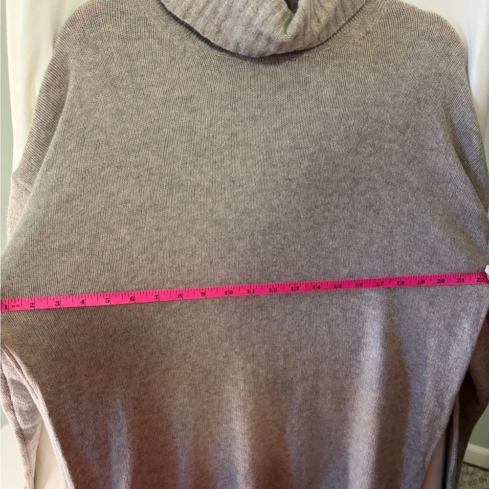 GAP Light Gray Turtleneck Sweater dress size small - Picture 6 of 8